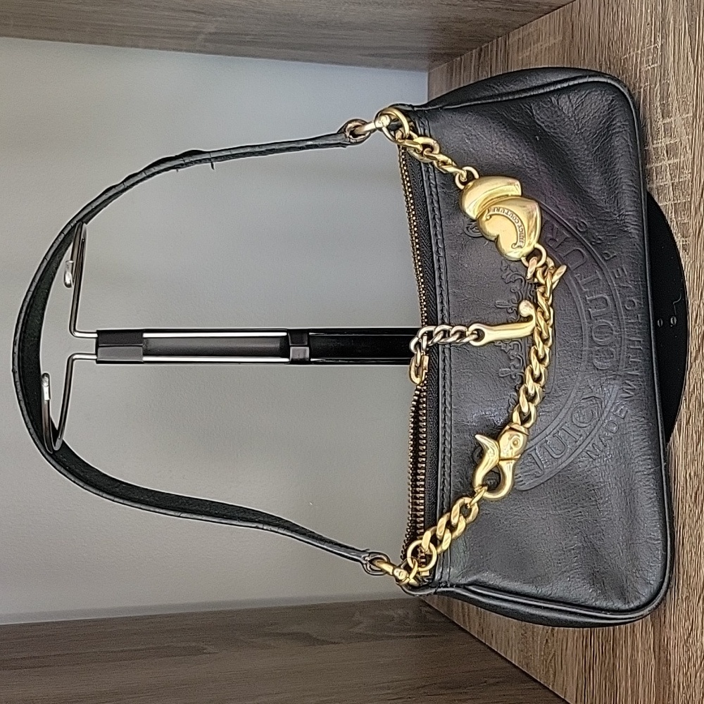 Juicy Couture mini purse black and gold